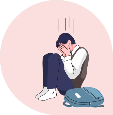 소아청소년 우울증 이미지